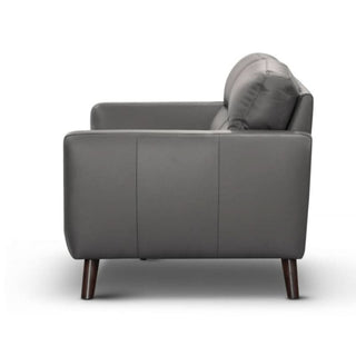 Sonoma Metallic Shadow 3-Seater Leather Lounge
