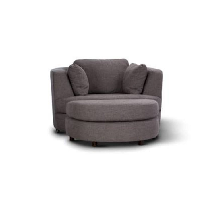 Discover Ultimate Comfort with the Grey Orlando Swivel Haven Chair – Ideal for Lounging