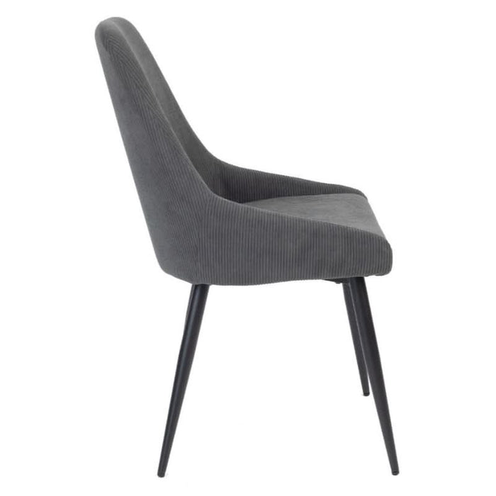 Polka Charm: The Ultimate Grey Dining Chair with Easy-to-Assemble Feature