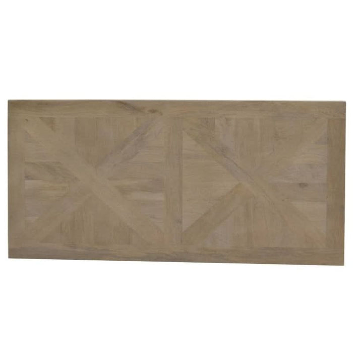 Luxury Velino Coffee Table with Unique Parquet Pattern in Oak and Black