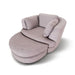 Chic Orlando Enclave in Steel Kit – Swivel Chair and Ottoman for a Modern Home
