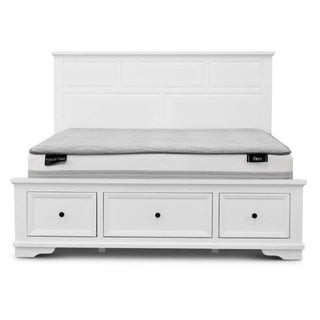 Elegant White Vienna Storage Bed - Coastal MKII Collection