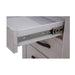 Florida Panelled White Bedside Table with Full Extension Drawers - Coastal Storage Solution