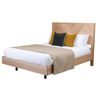 Sophisticated Alpine Majesty Perisher Queen Bed with Tall Statement Headboard
