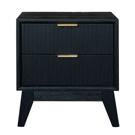 Dark Timber Bedside Table