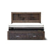 Sleek Sedona King Bed in Grey Stone Finish with Spacious Underbed Storage