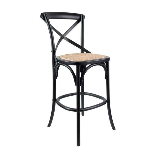Chic Black Bar Stool Ideal for Stylish Contemporary Homes and Cafes
