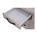 Contemporary White Wash Bedside Table with Ample Storage - Florida Coastal Design