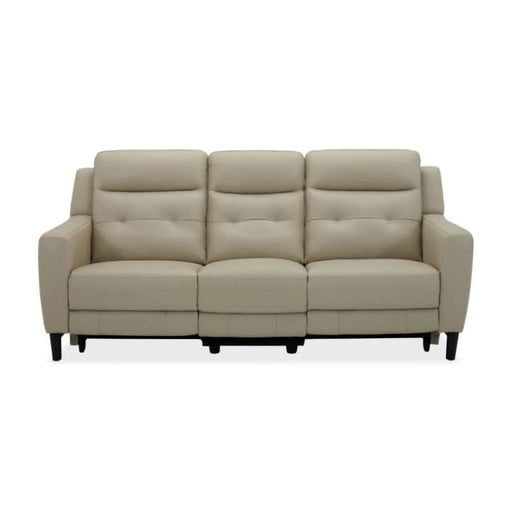Luxury Beige Electric Recliner 3-Seater Sofa with USB Port