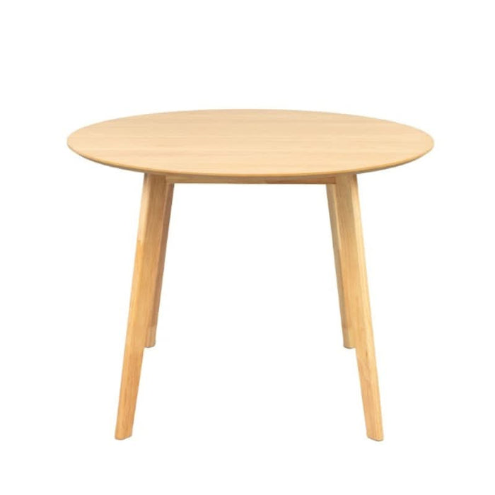 Malone Dining Set: Where comfort meets style with round table and fabric chairs