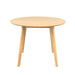 Malone Dining Set: Where comfort meets style with round table and fabric chairs