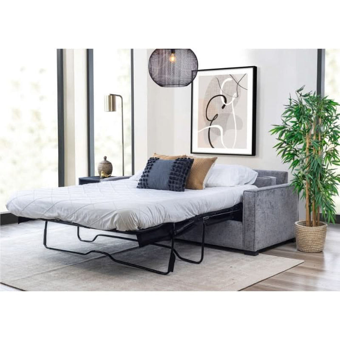 the Dylan Slate Luxury Sleeper, a sophisticated 2-seater sofa bed that redefines the essence of versatility without compromising on style