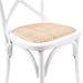 Modern White Dining Chair Crafted with Classic Steam Bent Wood
