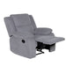 Contemporary Mid Grey Rancher Recliner with Convenient Magazine Pocket