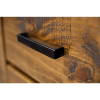 Outback Tallboy Majestic Storage Pine Oak Timber Handle Closup