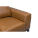 Stylish and Comfortable Camin Sofa in Luxurious Tan Leather Finish