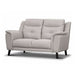 Embrace Modern Elegance with the Georgia Silver 2-Seater Lounge