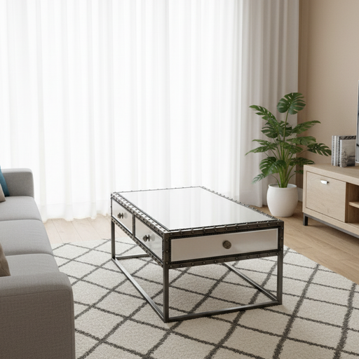 Urban Chic Coffee Table: New York Loft Essence