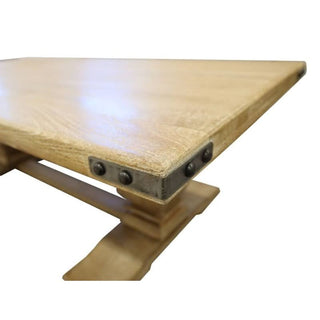 Utah Coffee Table: Where Elegance Meets Rustic Charm-Honey Wash Border Look