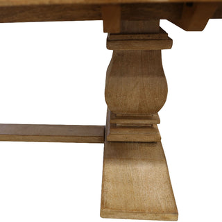 Utah Dining Table in Honey Wash Stand Close-up