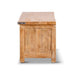 Utah Grandeur TV Console With 3 Drawer Honey Wash Color Side Profile