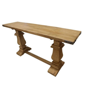 Utah Rustic Console Table Honey Wash Side 