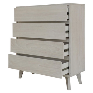Polo 4-Drawer Tallboy Open Drawers