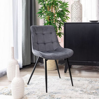 VI Giselle Velvet Upholstered Dining Chair