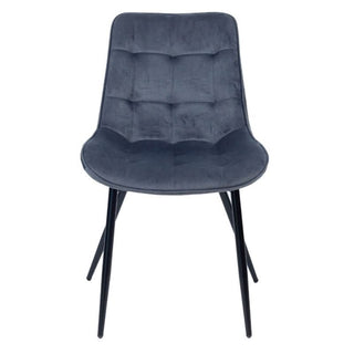 VI Giselle Velvet Upholstered Dining Chair Front Profile