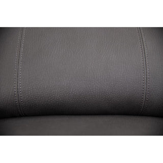 Latte Luxe Leisure Hub Captain Console 3 Seater Sofa Leather Close-up 
