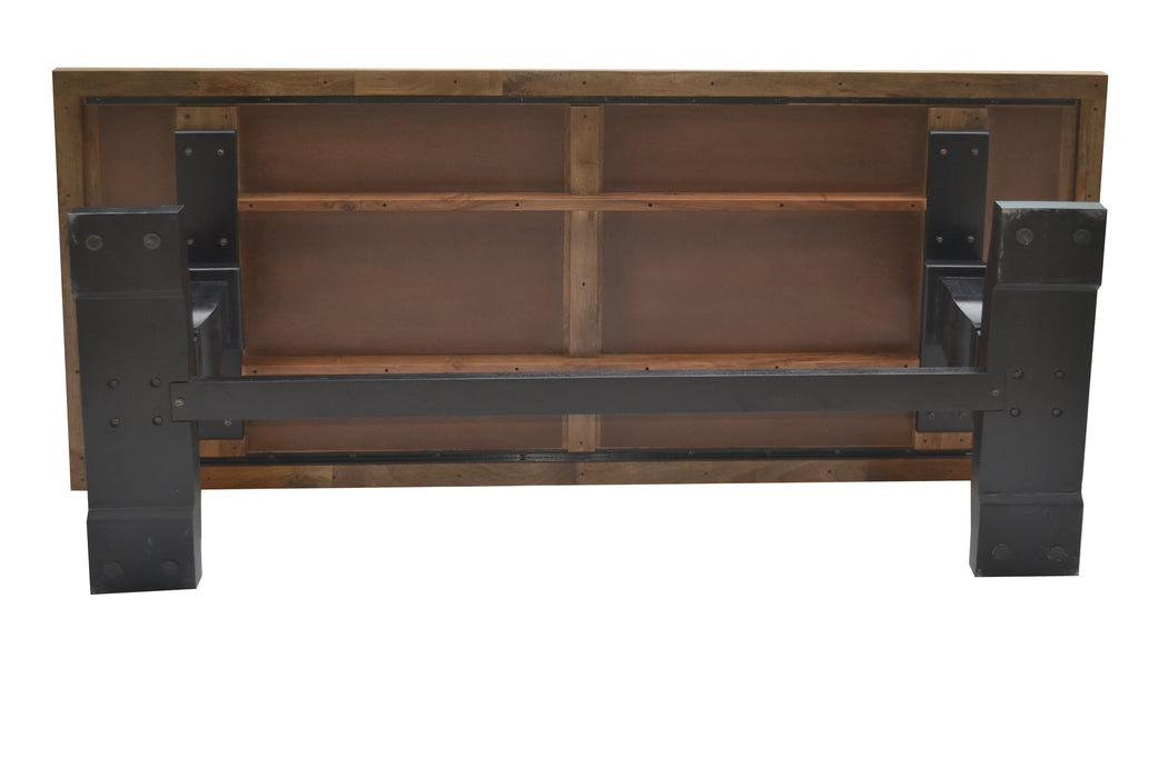 Elegant Velino Artisan Coffee Table A Masterpiece in Oak & Black - Shopica Pty Ltd