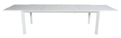 Icaria White Ensemble - Extendable Outdoor 13 Piece Dining Table & Chair Set - Shopica Pty Ltd