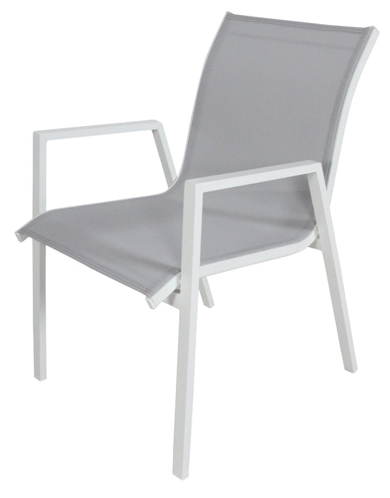 Icaria White Ensemble - Extendable Outdoor 13 Piece Dining Table & Chair Set - Shopica Pty Ltd