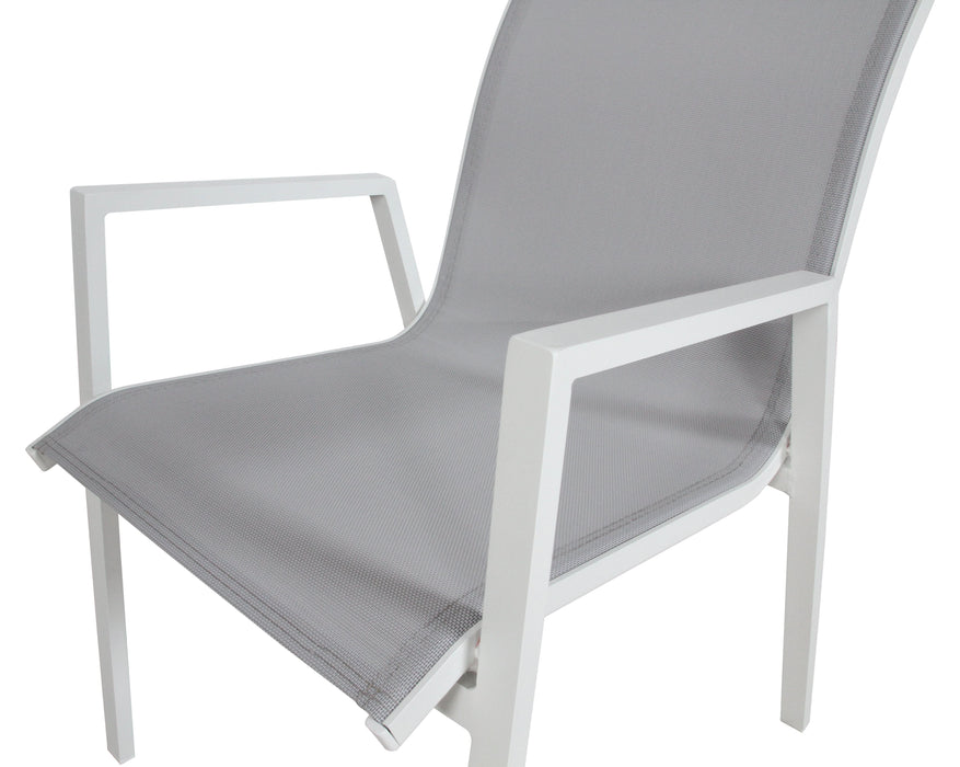Icaria White Ensemble - Extendable Outdoor 13 Piece Dining Table & Chair Set - Shopica Pty Ltd