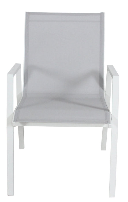 Icaria White Ensemble - Extendable Outdoor 13 Piece Dining Table & Chair Set - Shopica Pty Ltd