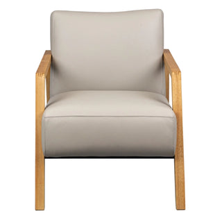 Wheat Mason Arm Chair In Buffalo Leather