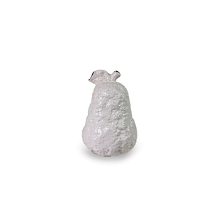 White Ceramic Pear Ornament