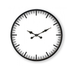 White Classic with Black Frame Wall Clock