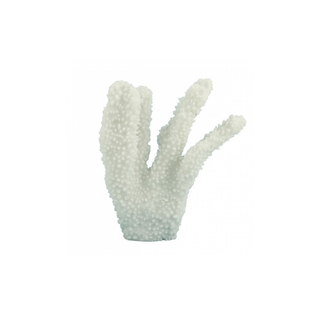 White Faux Coastal Coral Reef Ornament