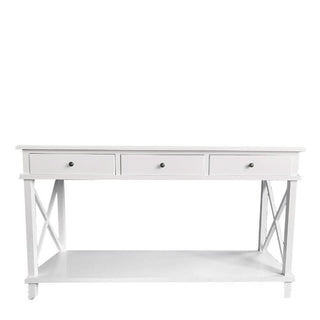 White Hampton Console Table