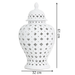 White Hampton Lace Jar 61cm B