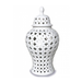 White Hampton Lace Jar