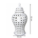 White Hampton Lace Jar 32cm
