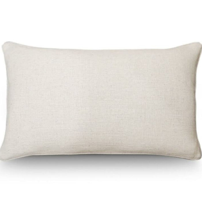 White Woven Cushion 40 x 60 cm
