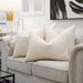 White Woven Cushion collection