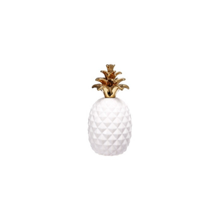 White and Gold Luxe Pineapple