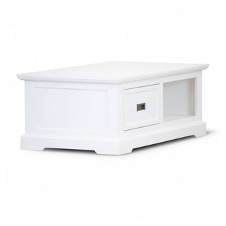 Whitecap Whisper: Coastal Coffee Table with Chic Durability Side Look