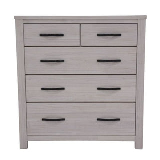 Whitewash Florida Bedroom Suite 5 Drawers Tallboy