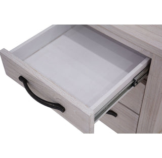 Whitewash Florida Bedroom Suite Bedside Table Drawer Close-up