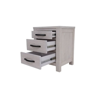 Whitewash Florida Bedroom Suite Bedside Table Drawers